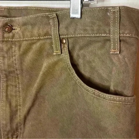 Vintage Levi’s 540 Relaxed Orange Tab Jeans Mens 38x34 Tan Brown Straight Leg - Picture 4 of 10